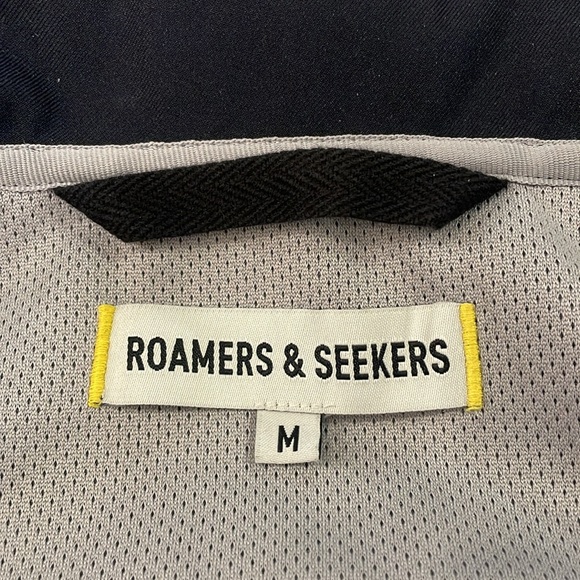Roamers and Seekers Rain Jacket Dark Blue Medium - Picture 7 of 9
